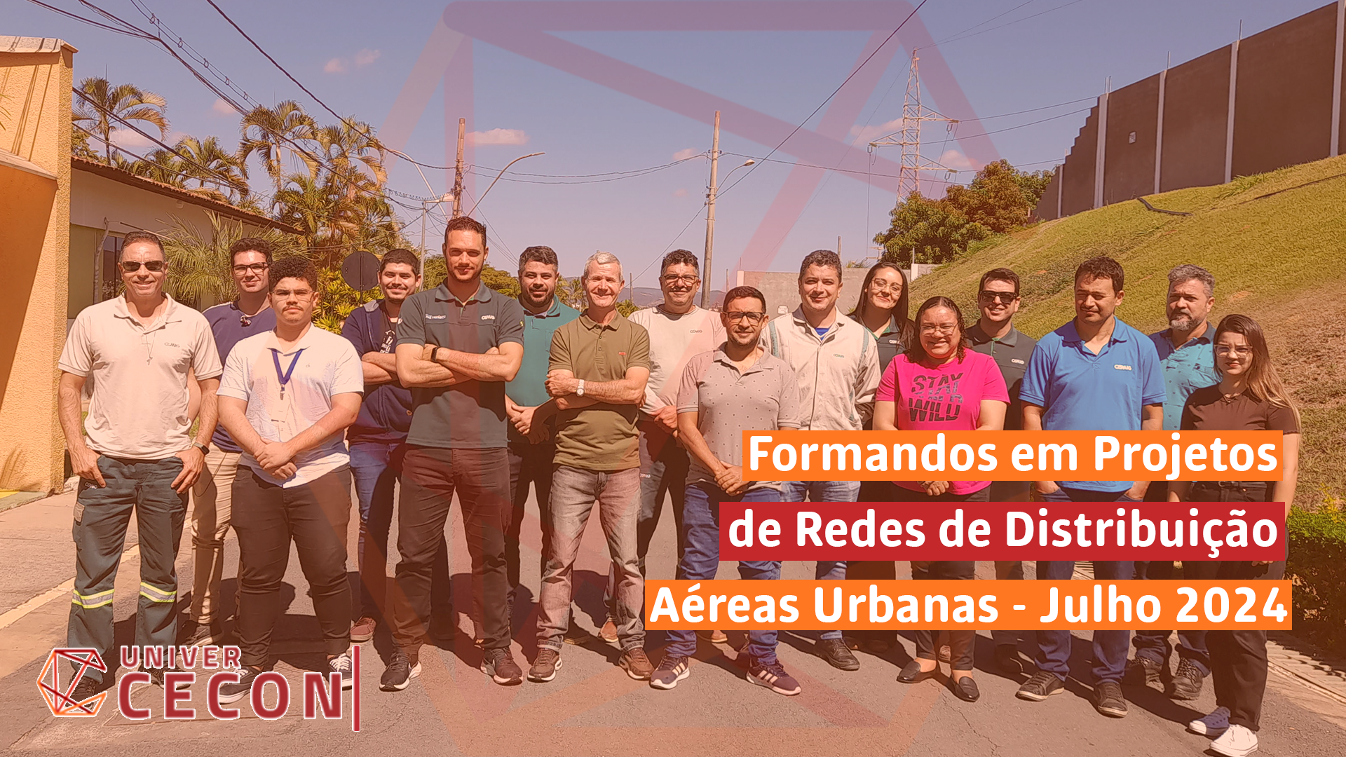 Formandos em Projetos de Redes de Distribuição Aéreas Urbanas - Julho 2024